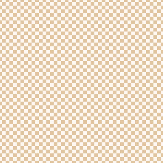 Beige and white checkered pattern