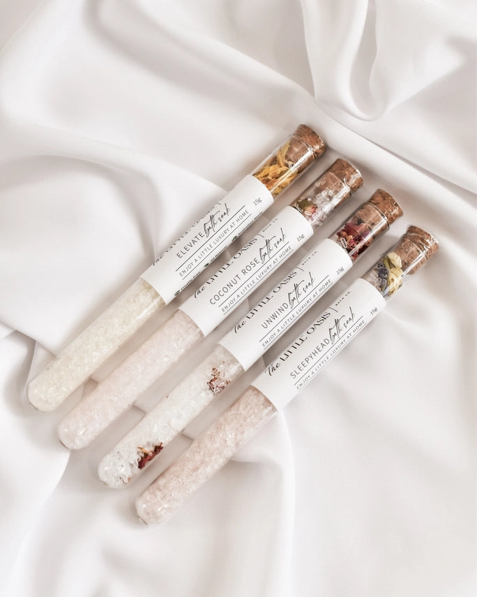 Coconut Rose | Magnesium Bath Soak - Test Tube