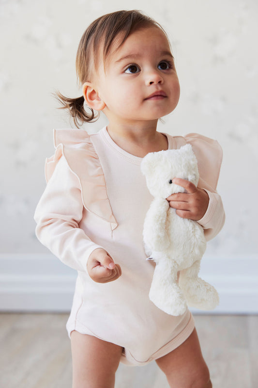 Jamie Kay - Pima Cotton Fleur Long Sleeve Bodysuit - Boto Pink