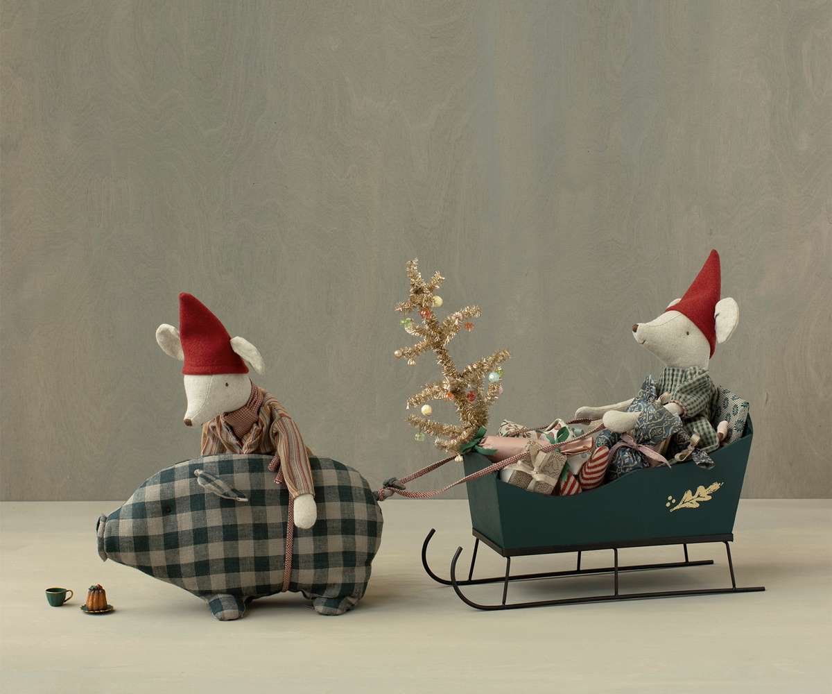Maileg Sleigh for Medium Green