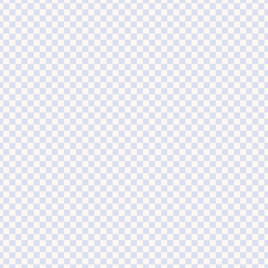 Fox and Fallow - Powder Check Organic Fitted Cot Sheet pattern