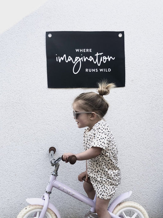 Imagination Wall Banner - Black