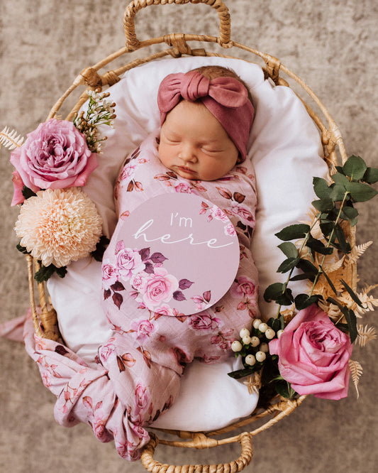 Snuggle Hunny Kids - Muslin Wrap - Blossom
