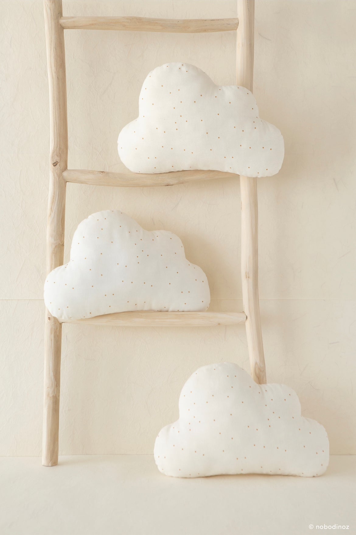 Nobodinoz Cloud Cushion - Honey Sweet Dots Natural