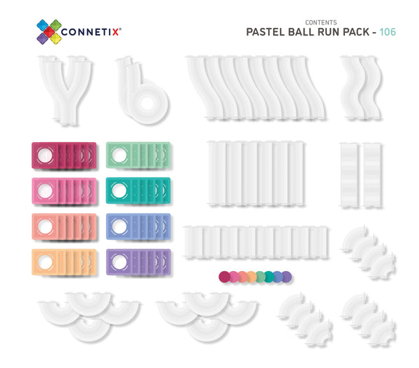 Connetix Pastel Ball Run Pack | Little Bambino Bear