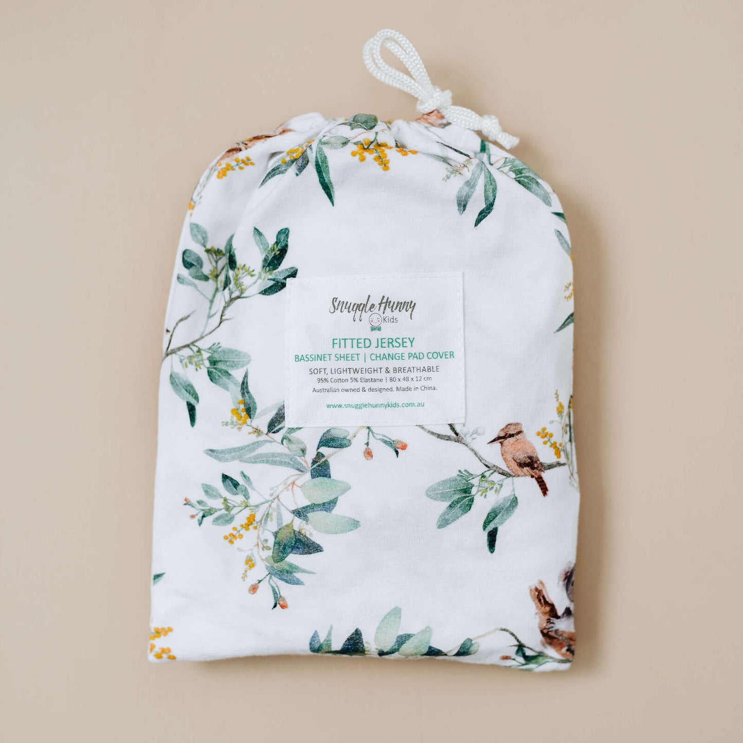 Bassinet Sheet / Change Pad Cover - Eucalypt
