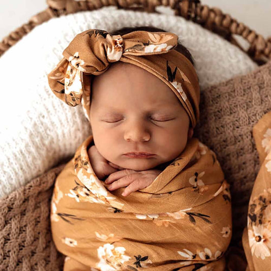 Snuggle Hunny Kids - Golden Flower Organic Topknot