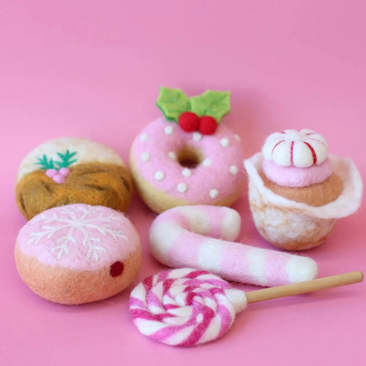 Juni Moon Christmas in Pink Set