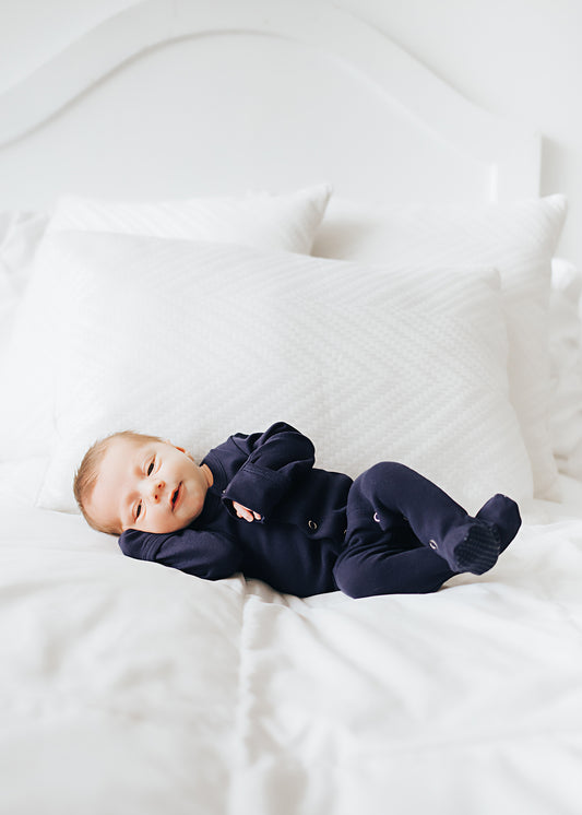 L'ovedbaby Footie Navy - Little Bambino Bear