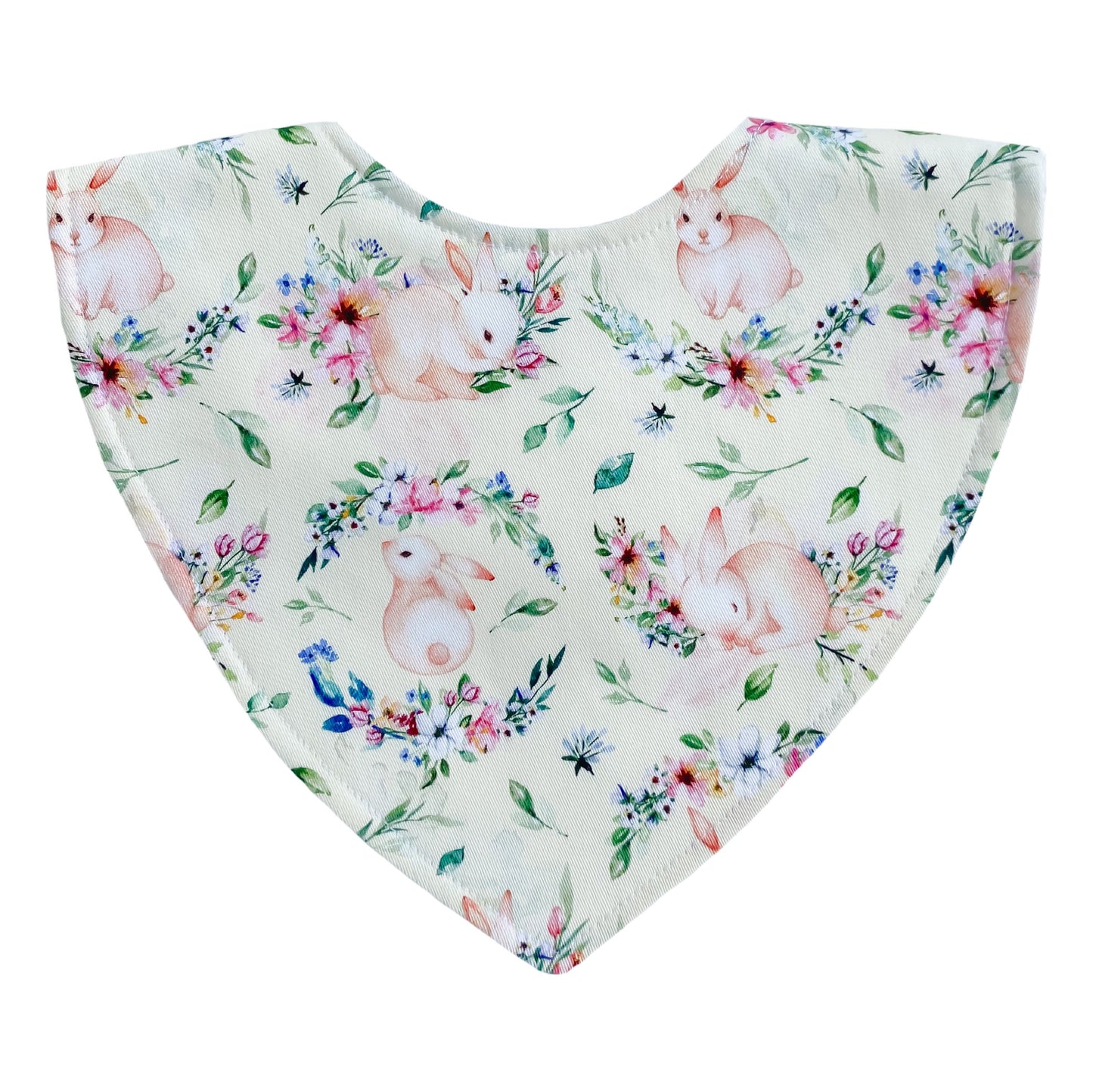 Handmade Baby Bib - Lemon Bunny | Little Bambino Bear