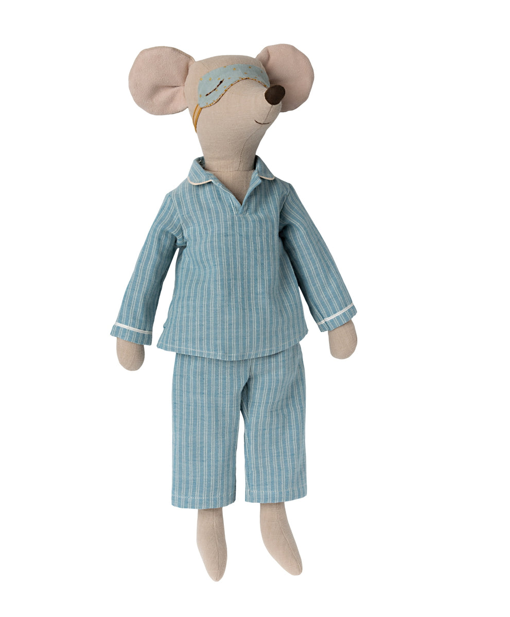 Maileg Maxi Mouse - Blue Pyjamas