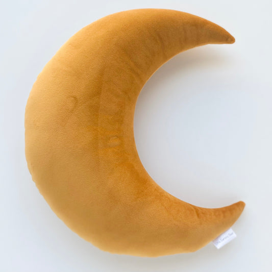 Velvet Moon Cushion - Mustard
