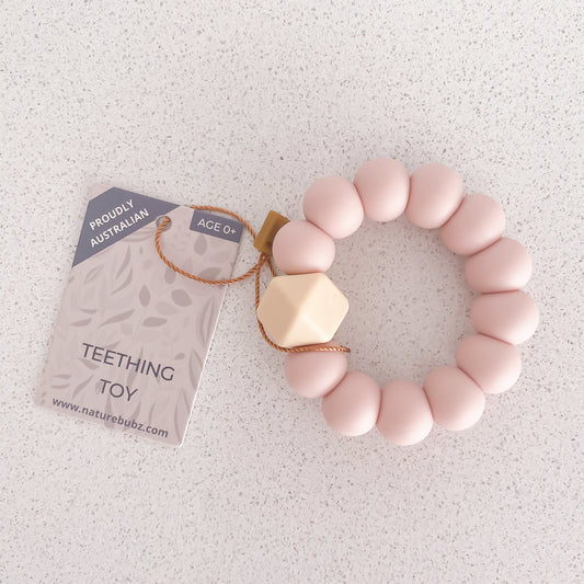 BASICS Teething Toys - Dusty Pink