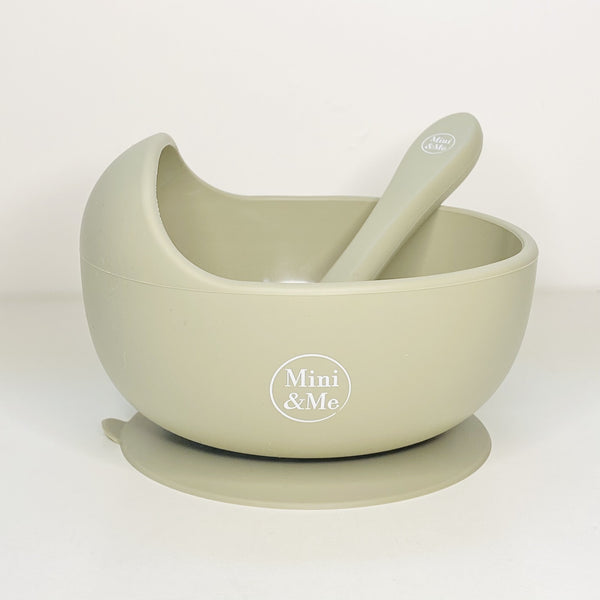 Olive Mini and Me Wave Bowl and Spoon