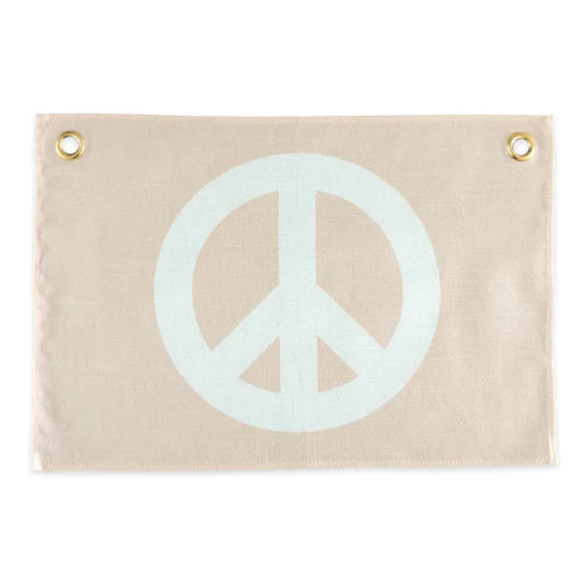 Leonie and the Leopard - Peace Pink Wall Banner