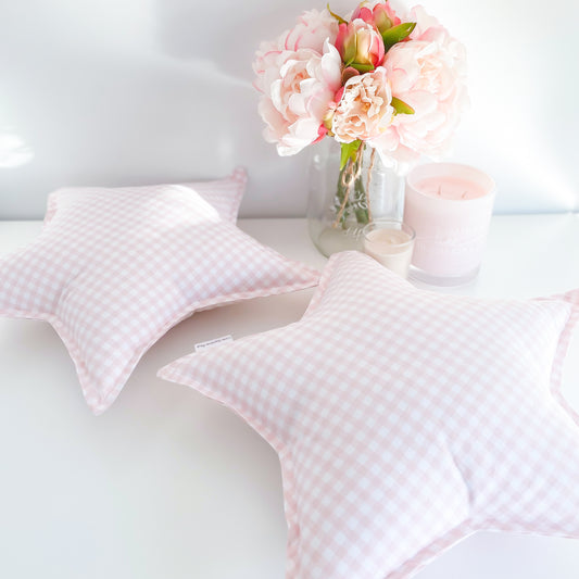 Little Bambino Bear - Pink Gingham Star