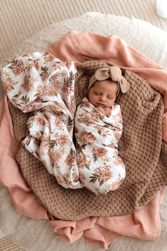 Snuggle Hunny Kids - Muslin Wrap - Rosette