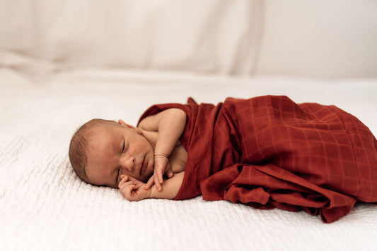 Rust Muslin Wrap - Snuggle Hunny Kids