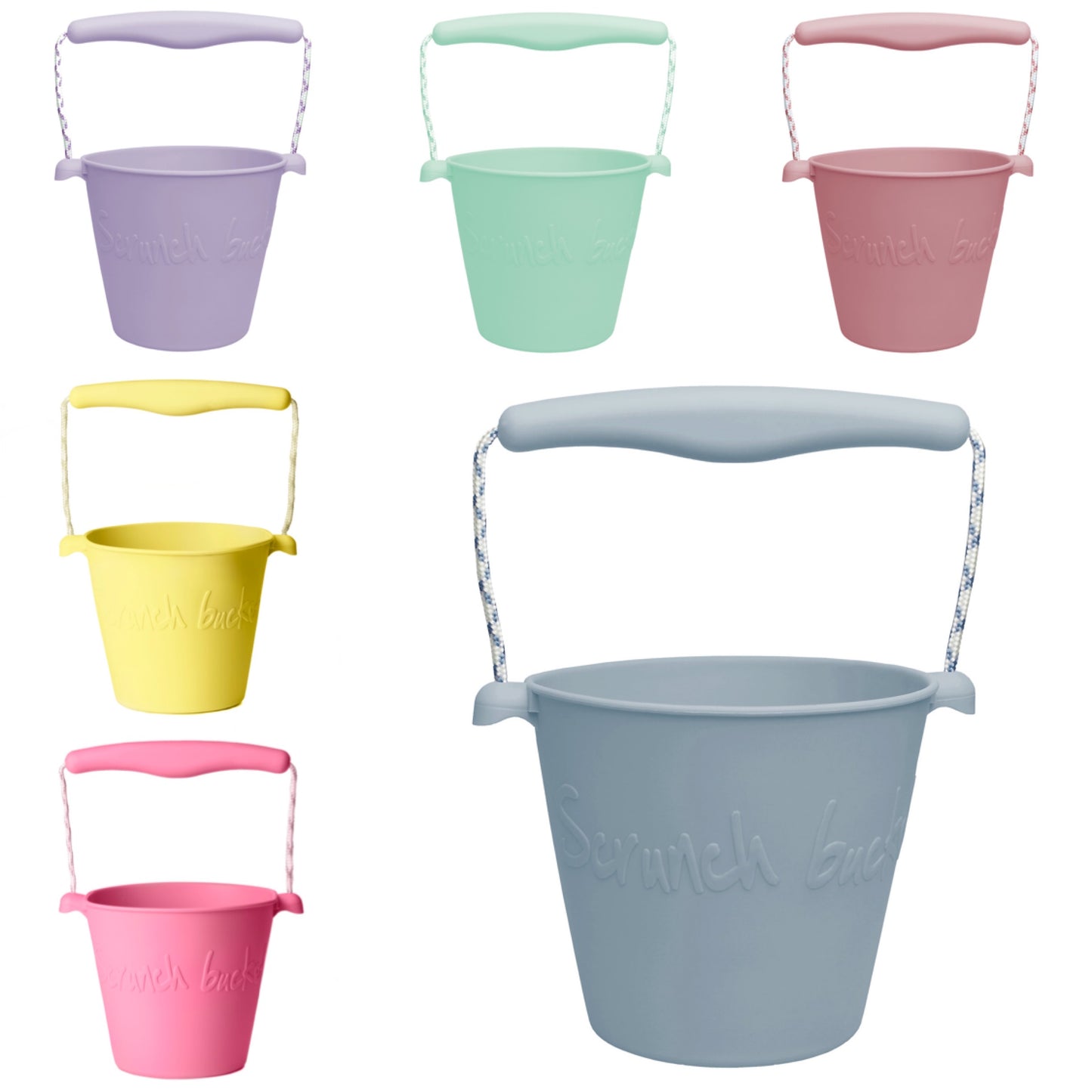Scrunch Buckets - Assorted Colours - Little Bambino Bear, Perth WA