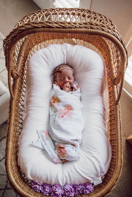 Sorbet Bloom Muslin Wrap | Little Bambino Bear