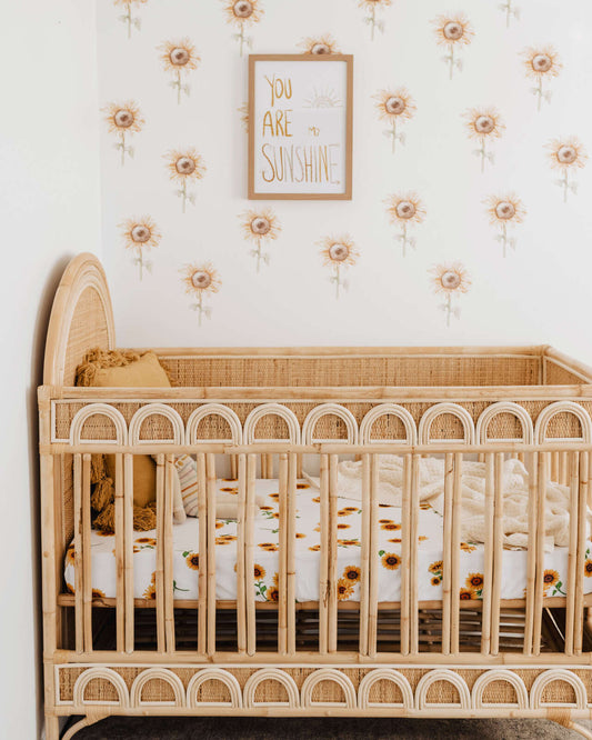Sunflower Cot Sheet - Snuggle Hunny Kids