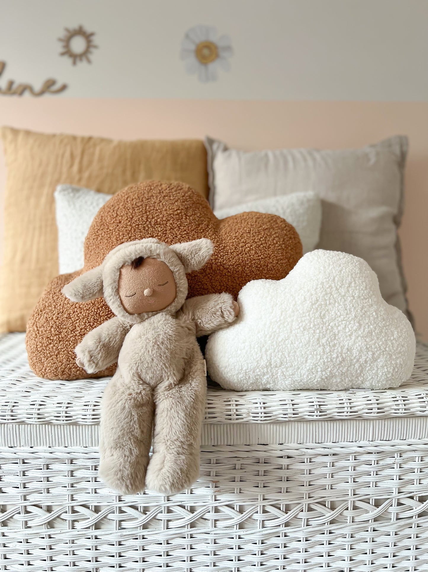Little Bambino Bear - Boucle Teddy Cloud Cushion