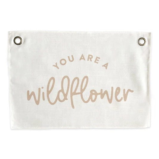 Leonie and the Leopard - You are a Wildflower Wall Banner