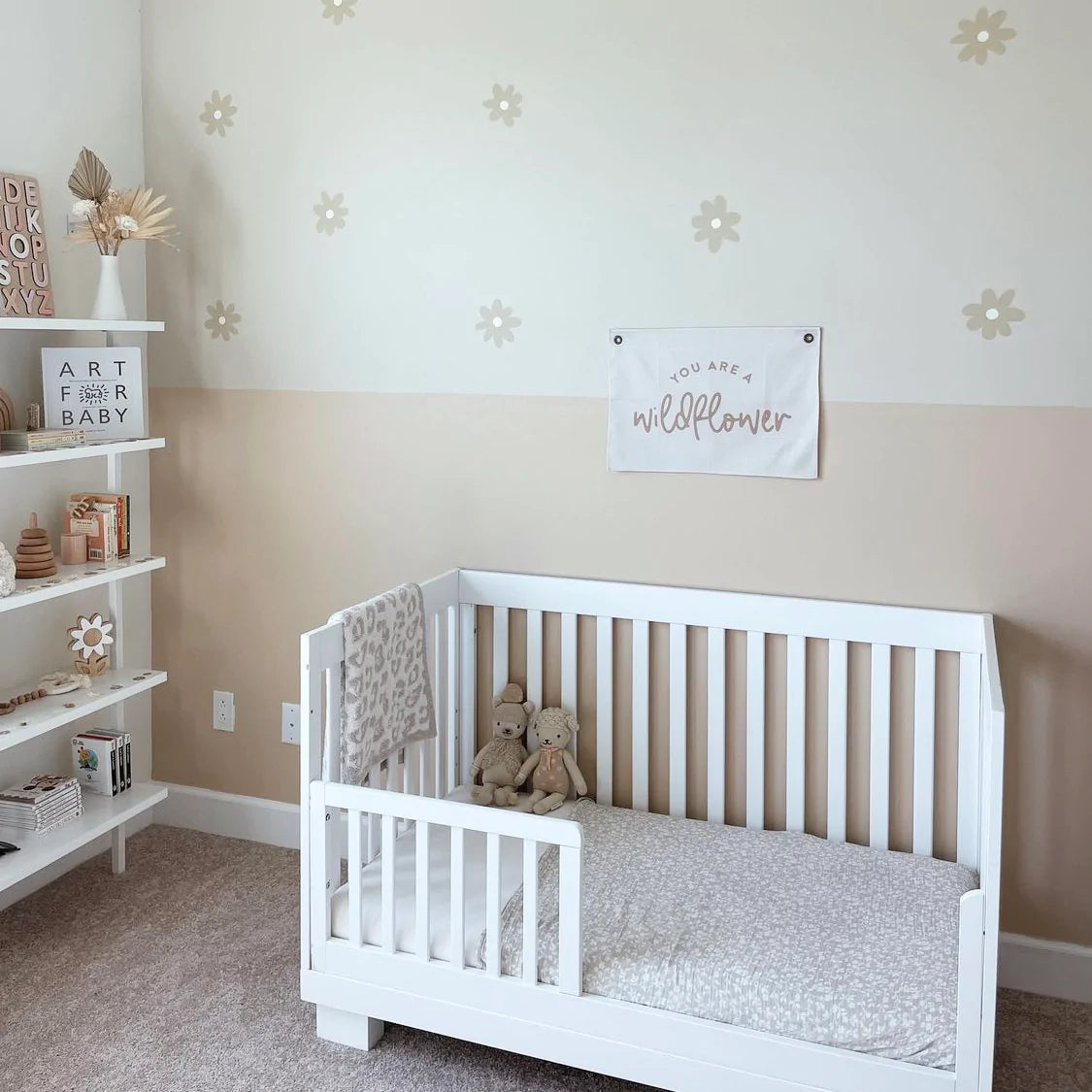 Leonie and the Leopard - You are a Wildflower Wall Banner
