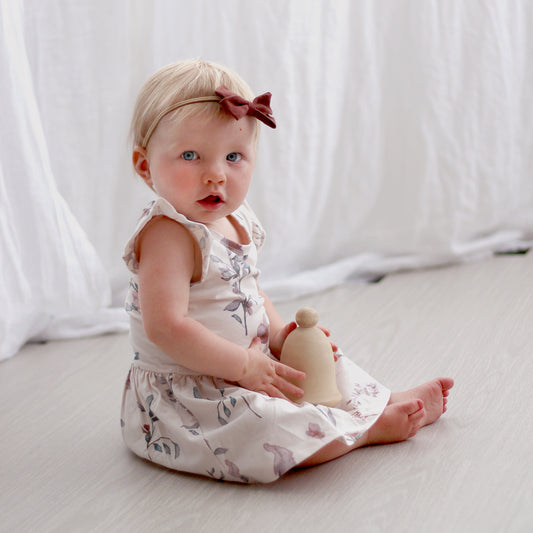 Flutter Dress Baby Onesie - Florence