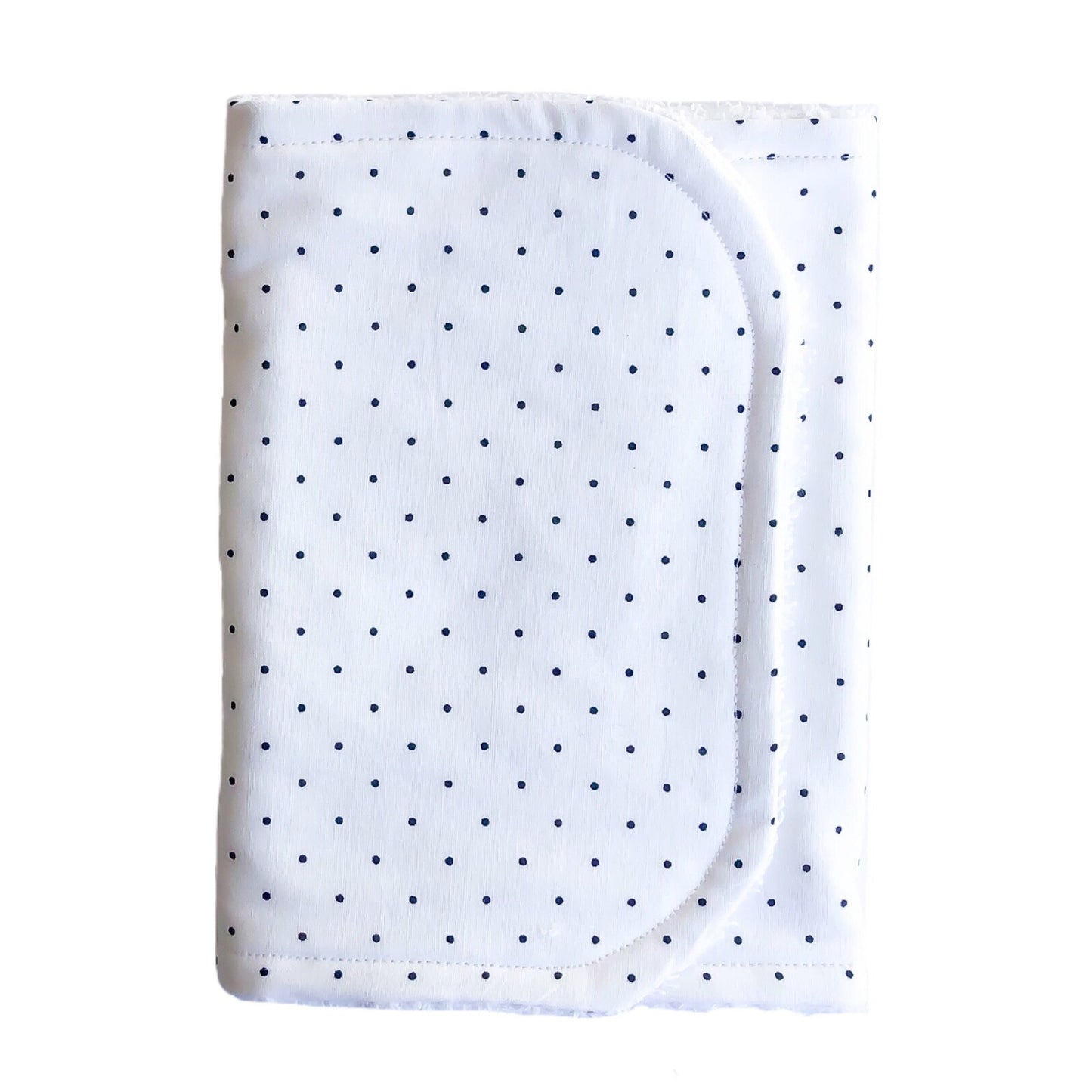 Black spot on White Burp Cloth - Little Bambino Bear