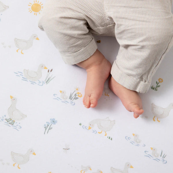 2 Pack Organic Cot Fitted Sheet - Goosey Goosey