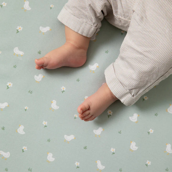 2 Pack Organic Cot Fitted Sheet - Goosey Goosey
