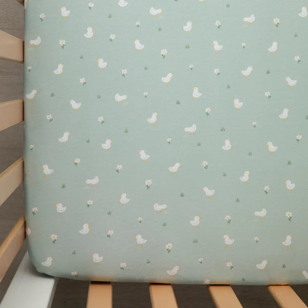 2 Pack Organic Cot Fitted Sheet - Goosey Goosey