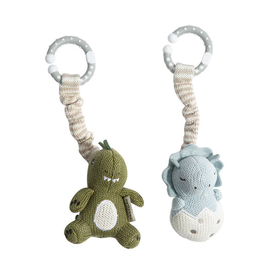 2 Pack Stroller Toys - Dinosaurs