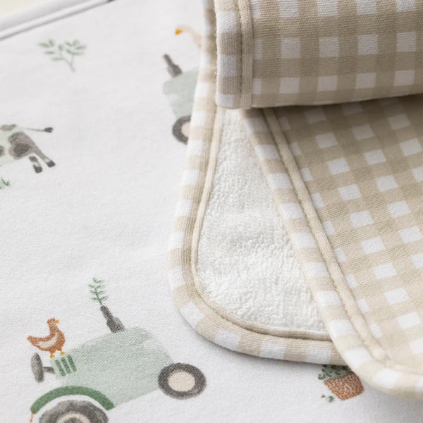 3 Pack Organic Wash Cloths - Tractor Ride