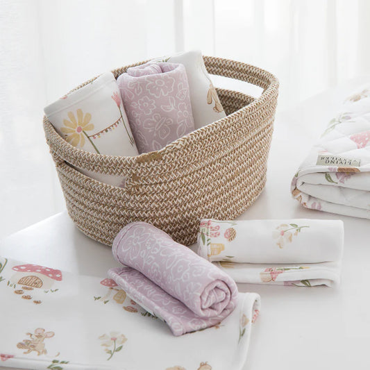 3 Pack Organic Wash Cloths - Whimsical Wonderland
