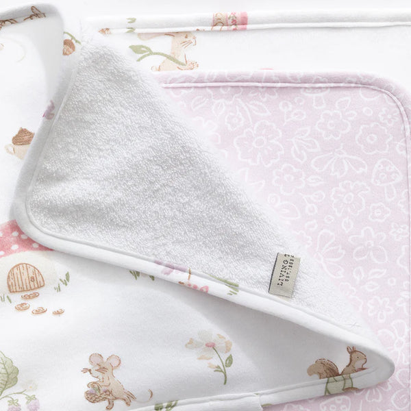 3 Pack Organic Wash Cloths - Whimsical Wonderland