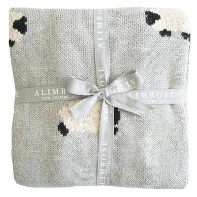Baa Baa Baby Blanket Grey
