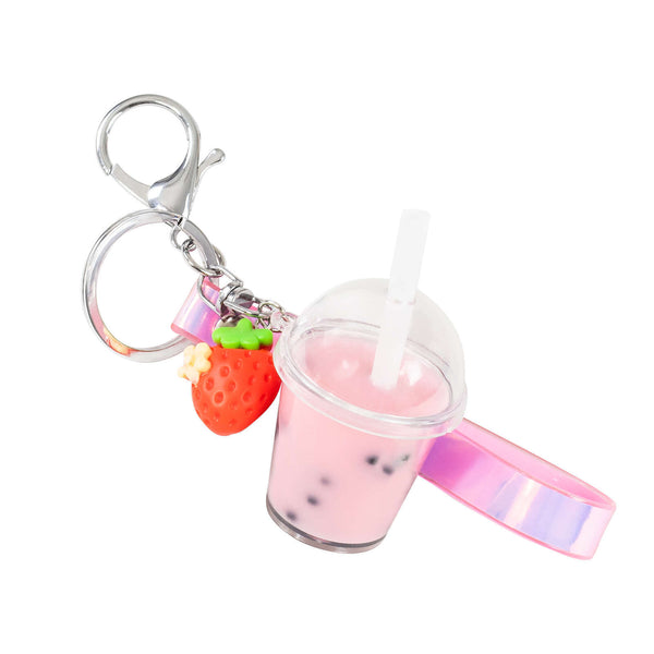 Tiger Tribe - Bag Charm Kit- Strawberry Bubble Tea