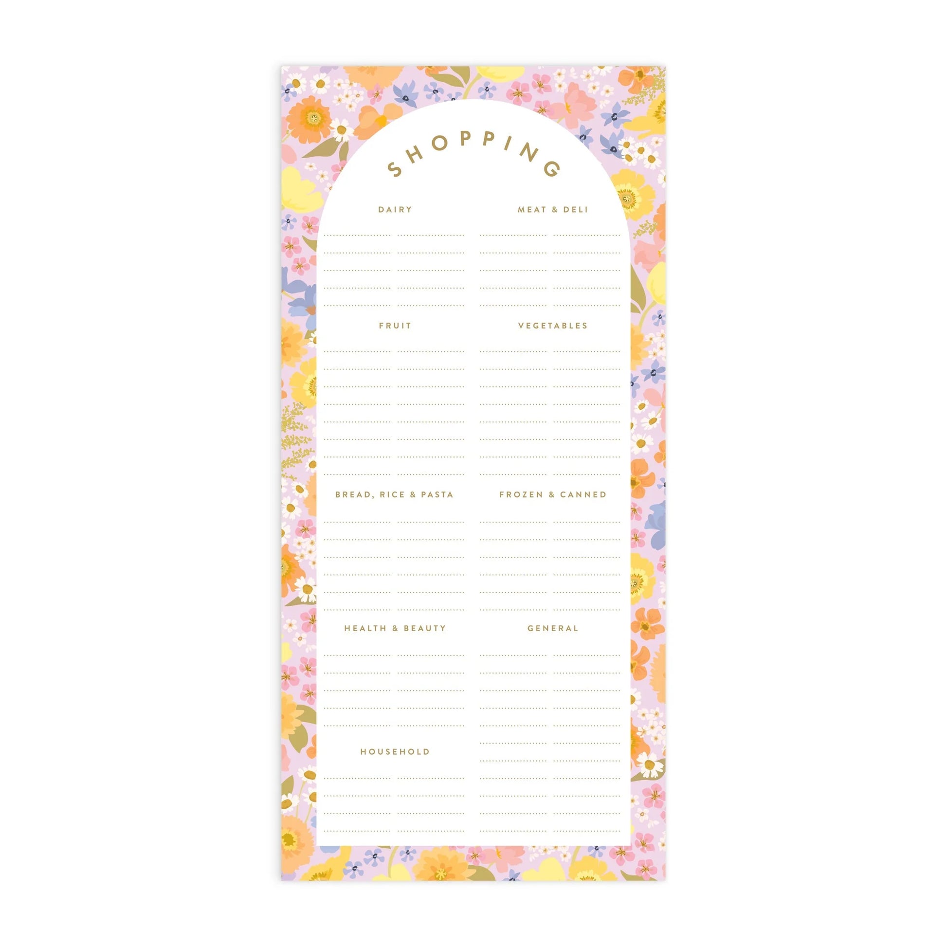 Fox & Fallow - Botanika DL Shopping List Magnet Notepad