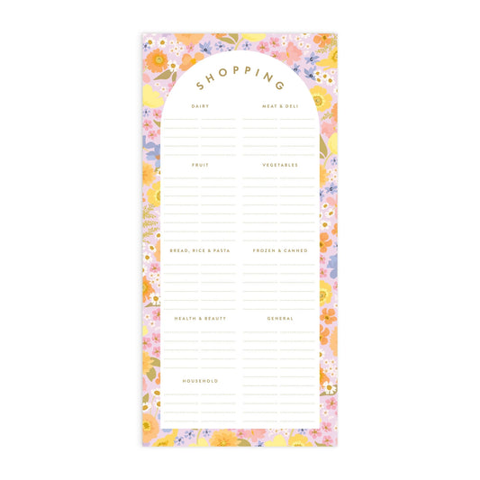 Fox & Fallow - Botanika DL Shopping List Magnet Notepad