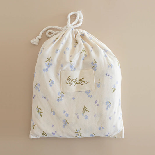 Fox & Fallow - Forget-Me-Not Organic Fitted Cot Sheet
