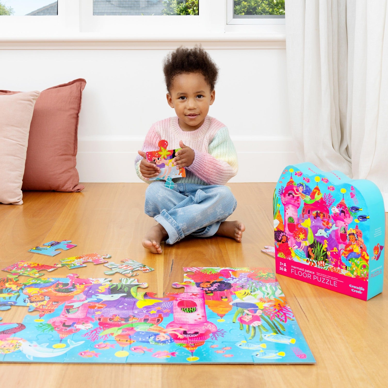 Crocodile Creek - Classic Floor Puzzle 36 pc - Mermaid Palace