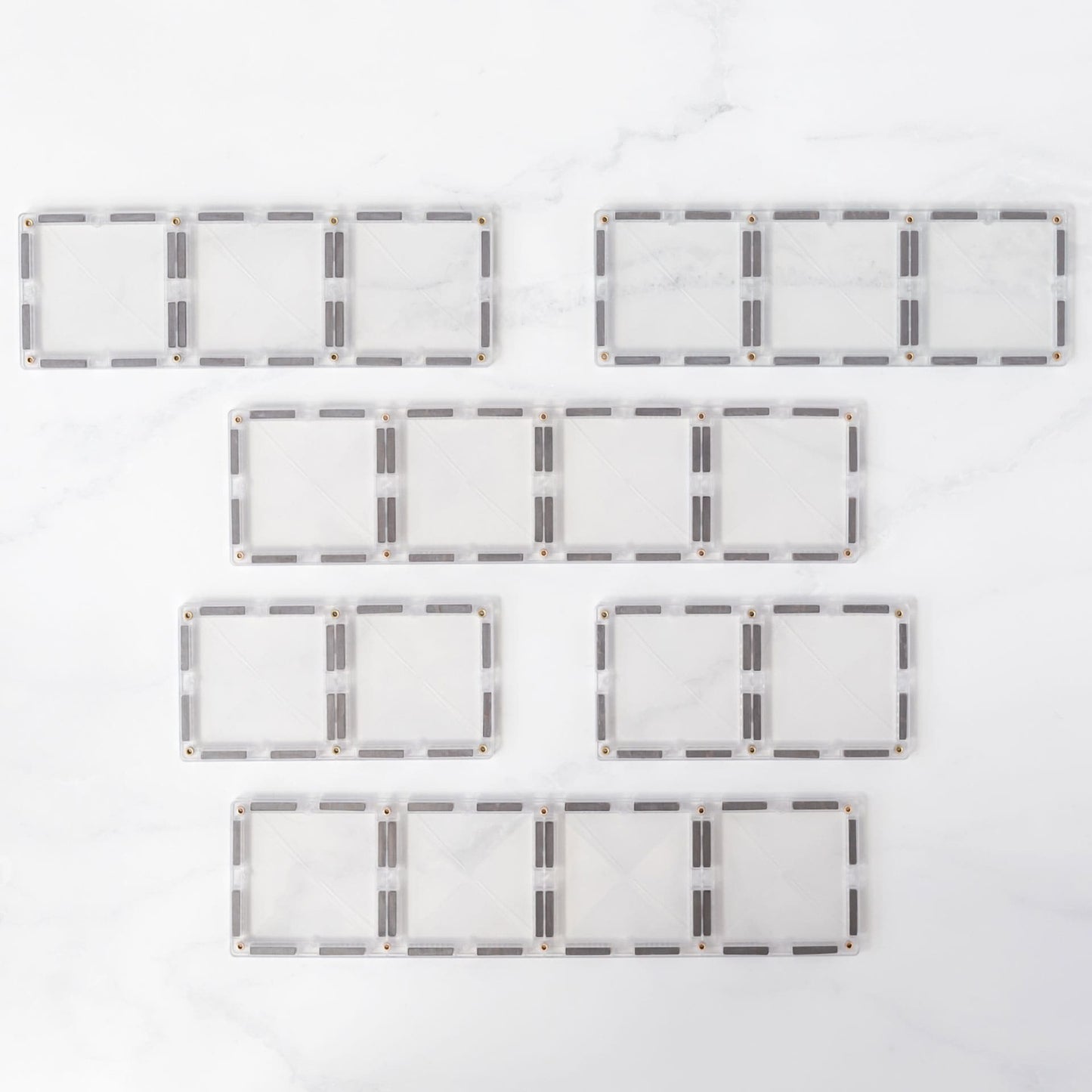 Connetix - Clear Rectangle Pack 12 pc