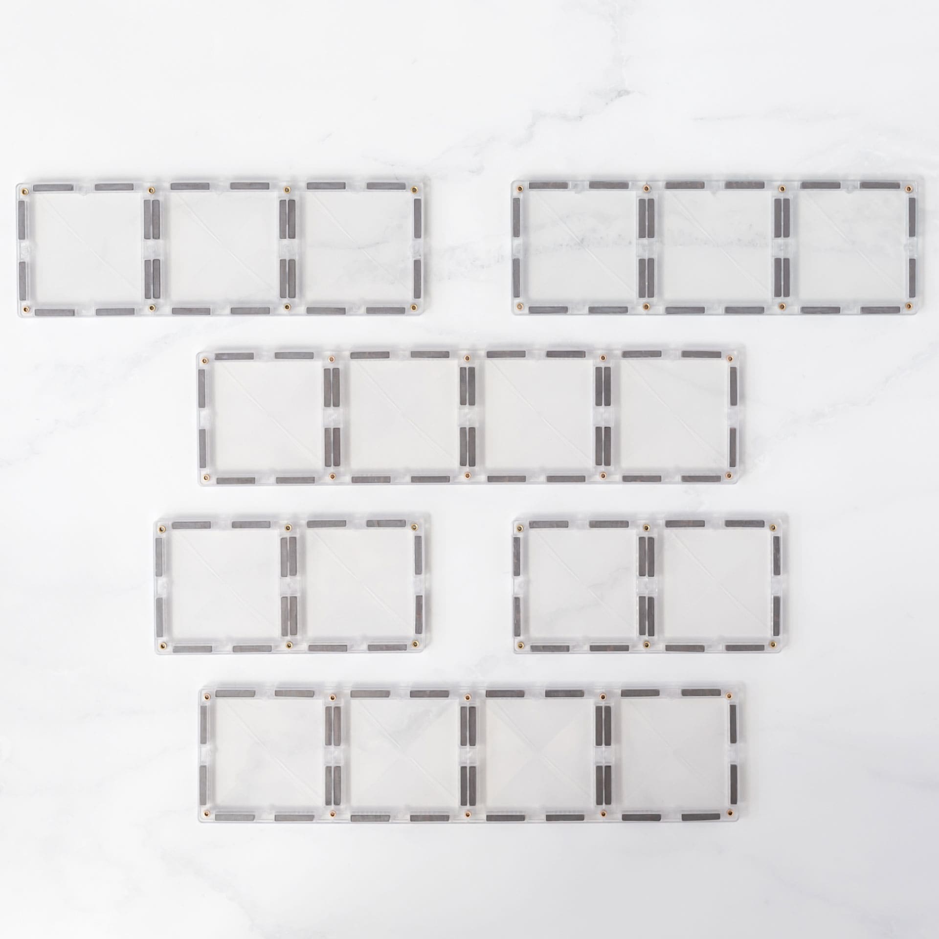 Connetix - Clear Rectangle Pack 12 pc