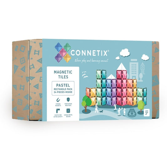 Connetix -Pastel Rectangle Pack 24 pc