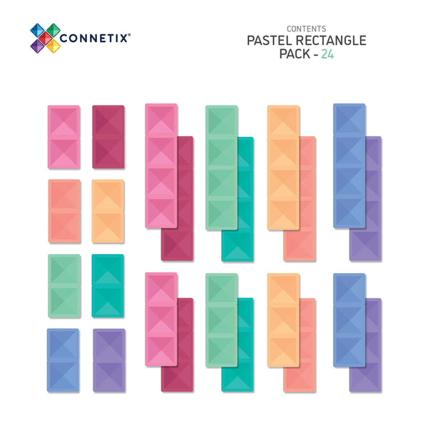 Connetix -Pastel Rectangle Pack 24 pc