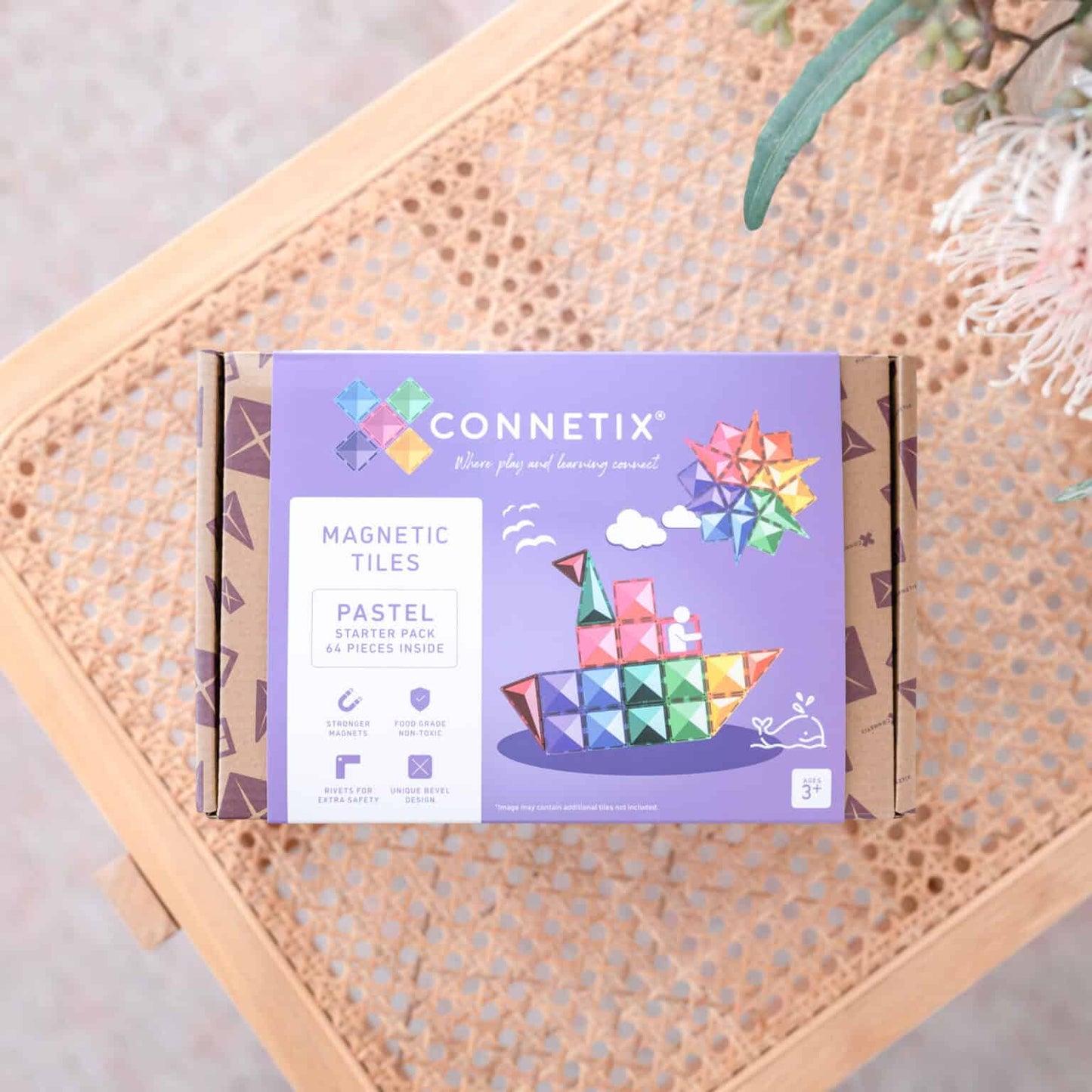 Connetix - Pastel Starter Pack 64 pc