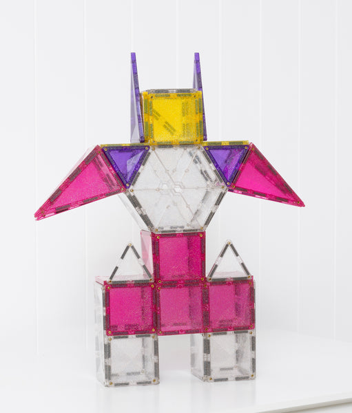 Connetix Glitter Unicorn Pack 56 pc | Little Bambino Bear, Perth