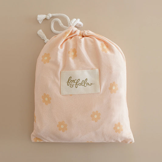 Fox & Fallow - Daisy Chain Organic Fitted Cot Sheet